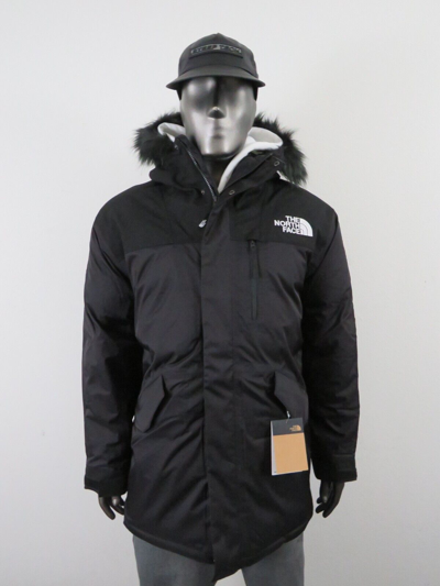 Pre-owned The North Face Mens  Bedford (mcmurdo) Down Parka Insulated Winter Jacket Black B In Tnf Black / Tnf White Logo / Black Fur