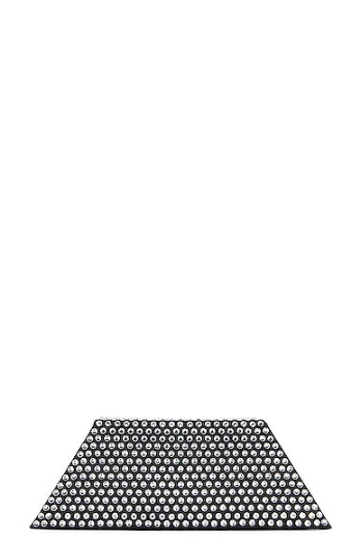 Amina Muaddi Superamini Yigit Crystal-embellished Satin Clutch In Black