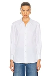 Alexander Mcqueen Cotton Shirt In Optical White