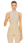 Wolford Fading Shine Metallic Gradient Bodysuit In Gold Shine