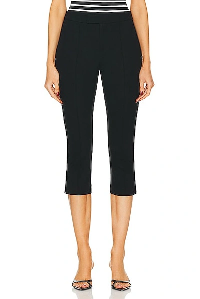 Nicholas Imogen Pedal Pusher Pant In Solid Black