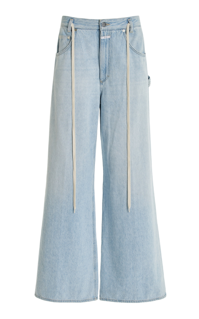 Closed Morus Cotton Pants In Light Denim