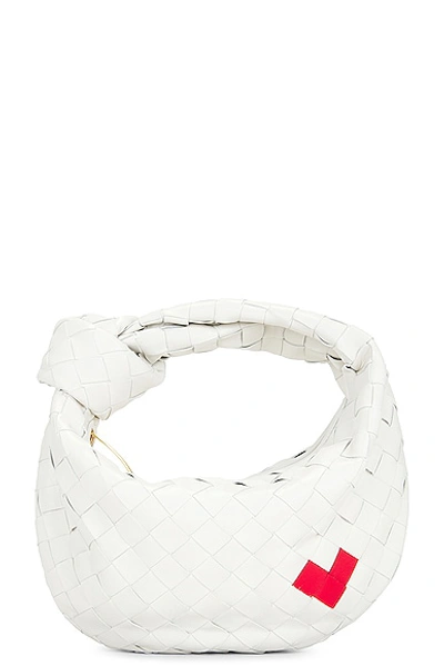 Bottega Veneta Mini Jodie Heart Bag In White