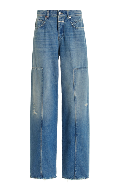 Closed Nikka Cotton Pants In Blue