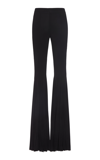 Nensi Dojaka Georgette Flared Trousers In Black