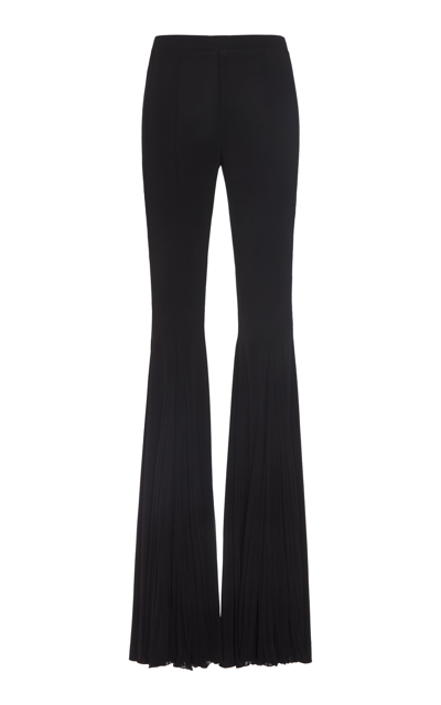 Nensi Dojaka Georgette Flared Trousers In Black