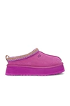 Ugg Tazz Womens Embroidered Slip On Slide Slippers In Mangosteen
