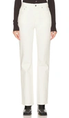 Grlfrnd Melanie High Rise Boot Cut In Ivory