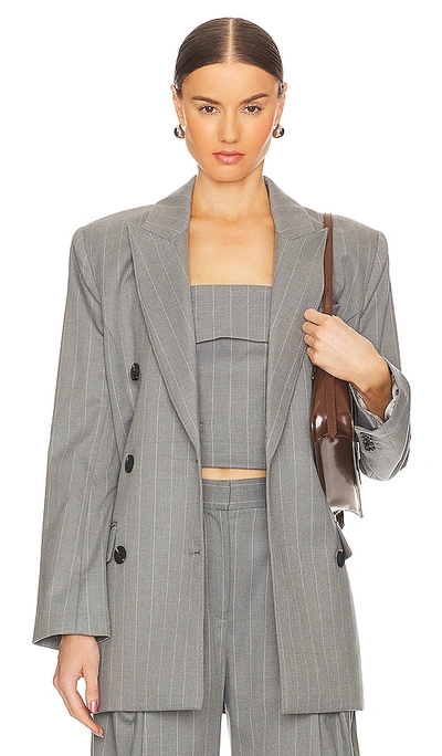 L'academie Ainsley Blazer In Grey