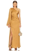 Michael Costello X Revolve Mae Gown In Gold