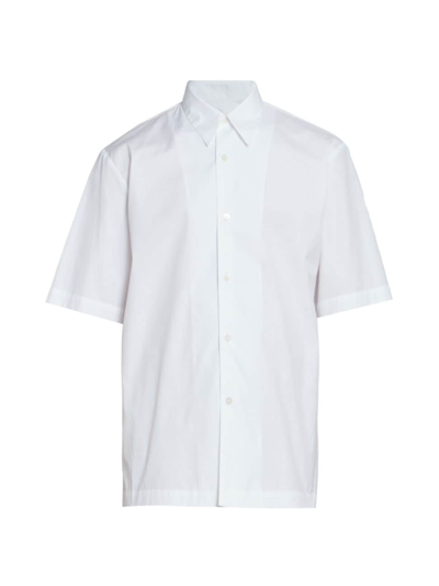 Dries Van Noten Men's Clasen Short-sleeve Shirt In White