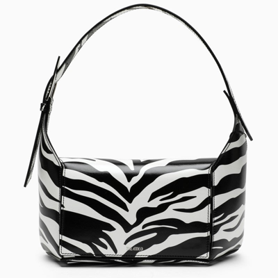 Attico Black And White Shoulder Handbag For Women In Multicolor