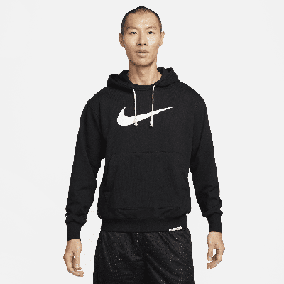 Nike Men's Standard Issue Dri-fit Baseball Pullover Hoodie In Black