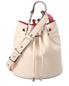 Christian Louboutin By My Side Grained Calfskin Leather Bucket Bag In Beige