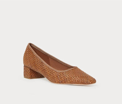 Loeffler Randall Nerine Woven Raffia Pumps In Brown