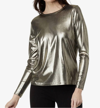 ELLIOTT LAUREN GLIMMER TOP IN GOLD