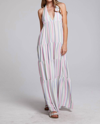 Chaser Milano Positano Stripe Maxi Dress In Multi In Multi