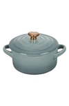 Le Creuset Mini Round Stoneware Baking Dish In Sea Salt