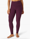 Beyond Yoga Spacedye High Waisted Midi Legging In Aubergine In Red