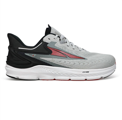 Altra Men's Torin 6 Running Shoes - 2e/wide Width In Gray/red In Grey