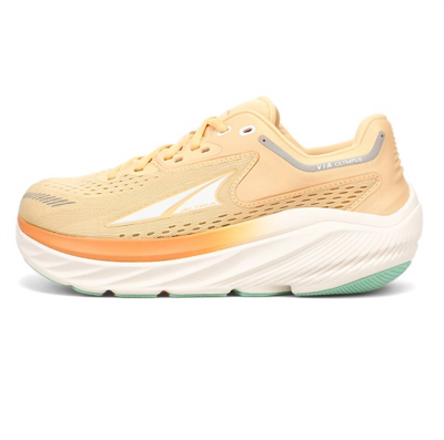 Altra Women's Via Olympus Running Shoes In Green/orange In Beige