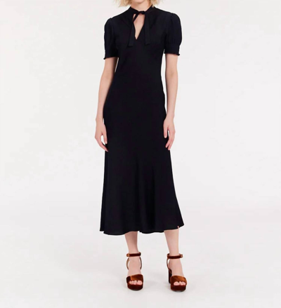 Ines De La Fressange Cerise Cocktail Dress In Black