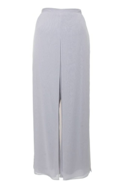 Alex Evenings Wide Leg Carwash Pants In White In Grey
