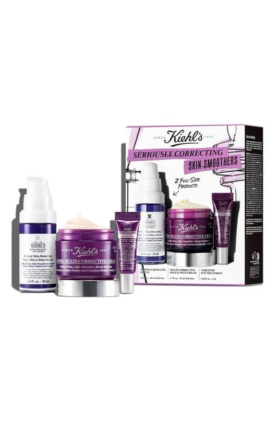 Kiehl's Since 1851 Seriously Correcting Skin Smoothers Set $154 Value In White