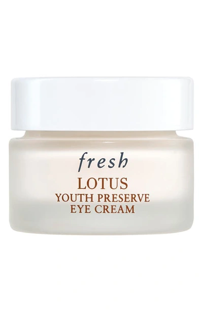 Fresh Lotus Youth Preserve Depuffing Eye Cream 0.5 oz / 15 ml In White