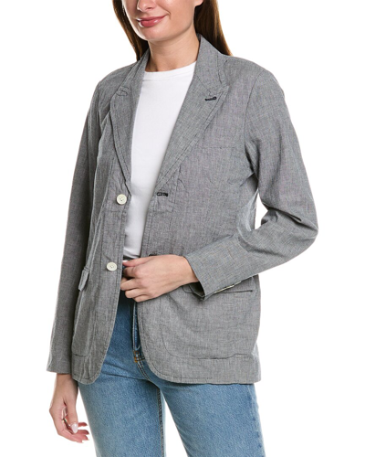 Alex Mill Boy Linen-blend Blazer In Black