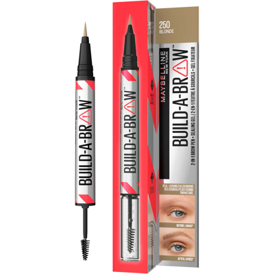 Maybelline New York Build-a-brow 2 Easy Steps Eye Brow Pencil And Gel (various Shades) - Blonde