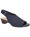 Bella Vita Marin Slingback Sandal In Navy Knit