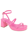Bcbgeneration Lissena Ankle Strap Platform Sandal In Bubblegum