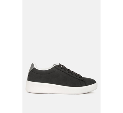 London Rag Minky Lace Up Casual Sneakers In Black