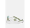 London Rag Perry Glitter Detail Star Sneakers In Green