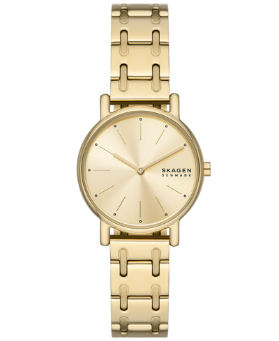 Skagen Women's Signatur Lille Two Hand Gold-tone Stainless Steel Watch 30mm