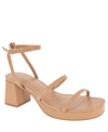 Bcbgeneration Lissena Ankle Strap Platform Sandal In Tan