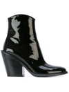 A.F.VANDEVORST A.F.VANDEVORST SLANTED HEEL ANKLE BOOTS - BLACK,172X404112054385