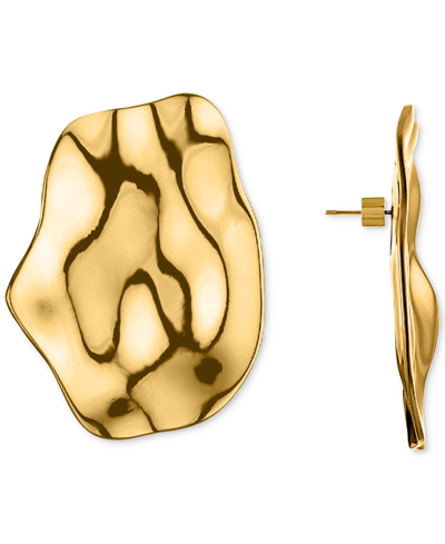 Oma The Label 18k Gold-plated Abstract Drop Earrings In Gold Tone
