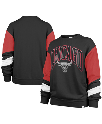 47 Brand Women's ' Black Chicago Bulls 2023/24 City Edition Nova Crew Sweatshirt