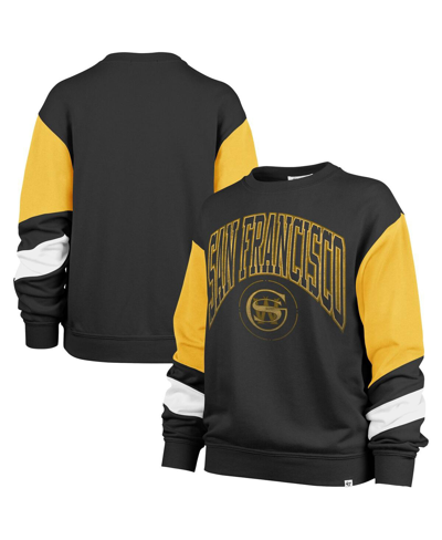 47 Brand Women's ' Black Golden State Warriors 2023/24 City Edition Nova Crew Sweatshirt
