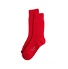 Stems Lux Cashmere Wool Crew Socks In Red