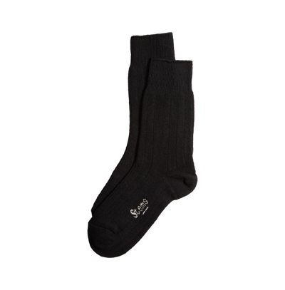Stems Lux Cashmere Wool Crew Socks In Black