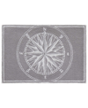 LIORA MANNE FRONTPORCH COMPASS BLACK AND GRAY 2' X 3' OUTDOOR AREA RUG
