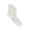 Stems Assorted 3-pack Woven Texture Crew Socks In White