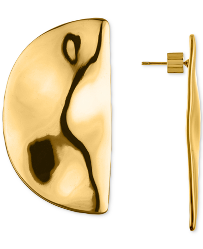 Oma The Label Abstract Half-circle Drop Earrings In Gold Tone