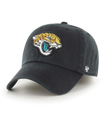 47 Brand Men's ' Black Jacksonville Jaguars Franchise Logo Fitted Hat