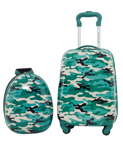 Travelers Club Kids Luggage Set, 2 Piece In Green Camo