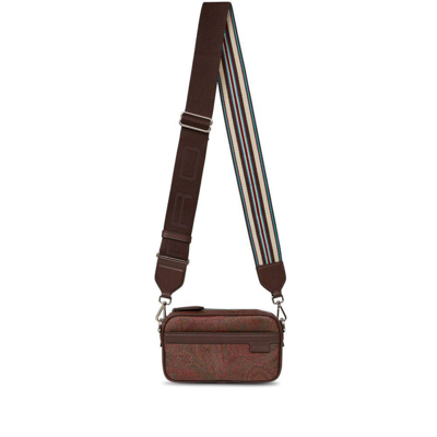 Etro Croosbody Camer Case Bags In Brown