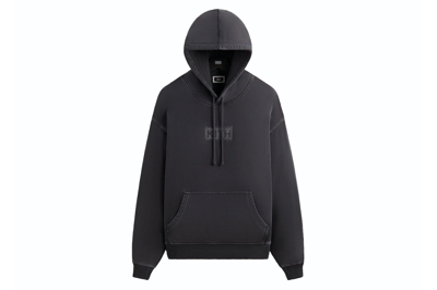Pre-owned Kith Stitch Classic Logo Nelson Hoodie Black